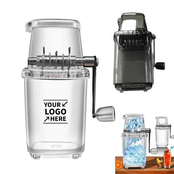 Household Hand Crank Clear Ice Crusher