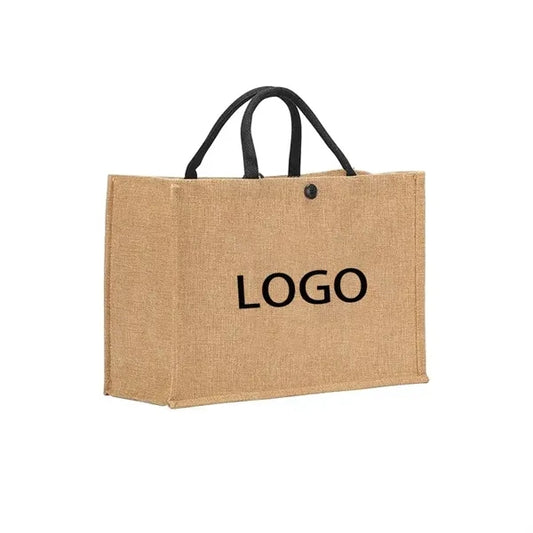 Jute Tote Grocery Shopping Bags