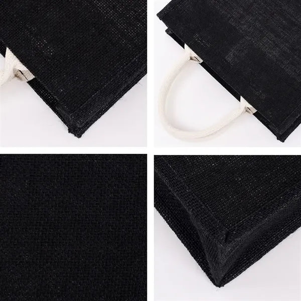 Large capacity multipurpose customizable jute tote bag