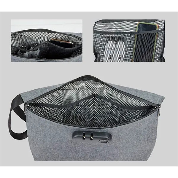 12" Smell Proof Bag with Combination Lock Waterproof Storage