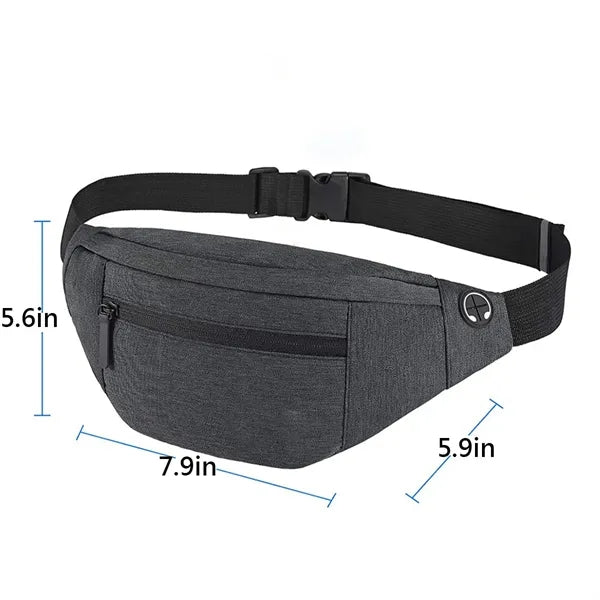 Outdoor Fitness Lightweight Waterproof Crossbody Waist Bag