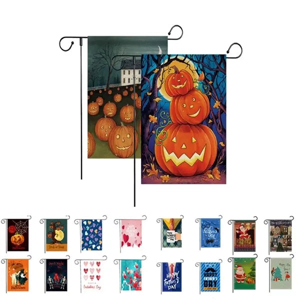 12" x 18" double-sided garden flag decorations for Halloween
