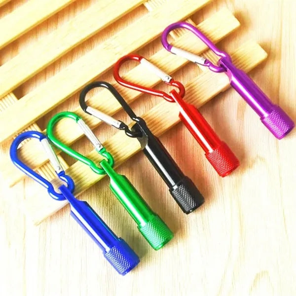 Portable LED Flashlight Keychain with Carabiner