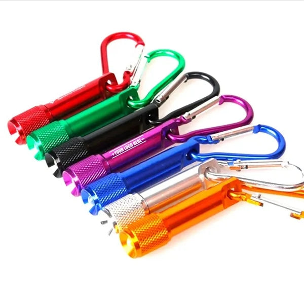 Portable LED Flashlight Keychain with Carabiner