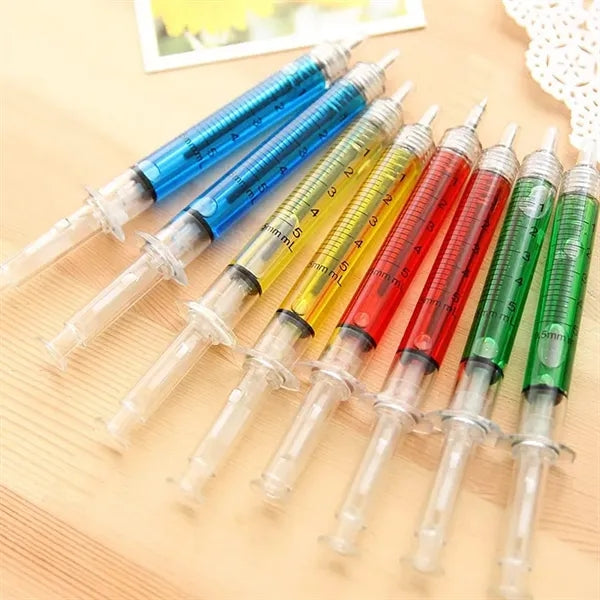Syringe Highlighters Fluorescent Needle Watercolor Pen