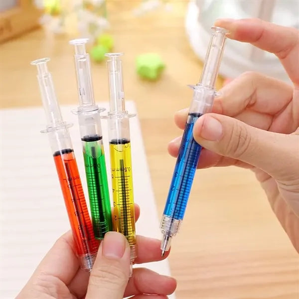 Syringe Highlighters Fluorescent Needle Watercolor Pen