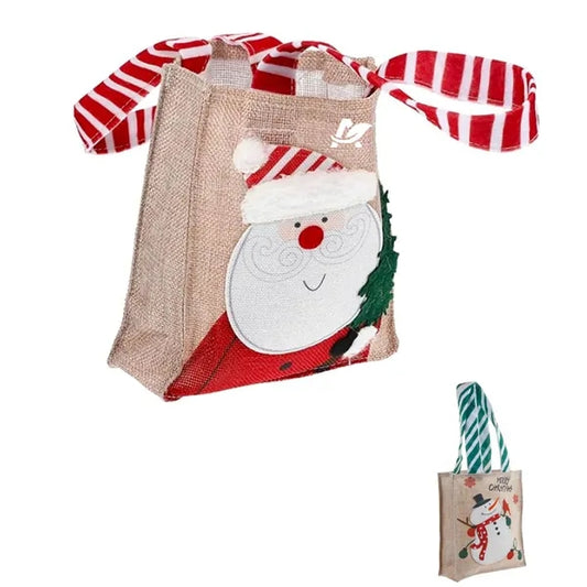 Christmas Hand Snowman Tote Bag Xmas Party Favors
