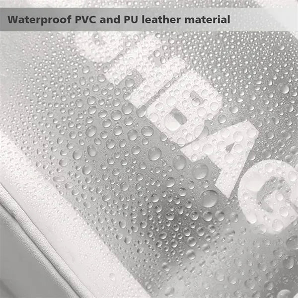 Matte Translucent Toiletry Bag with Handle Makeup Cosmetic O