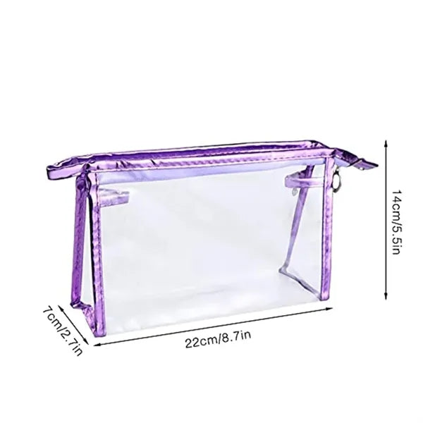 Waterproof PVC Transparent Cosmetic Pouch with Zipper