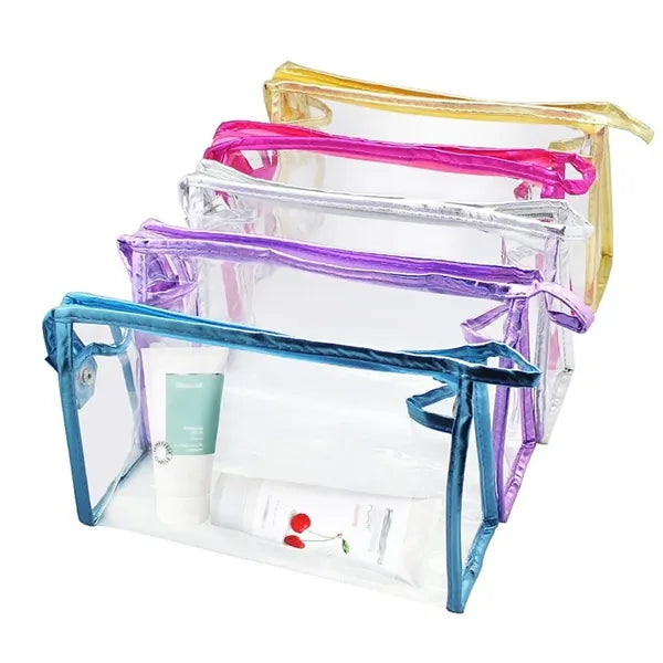 Waterproof PVC Transparent Cosmetic Pouch with Zipper