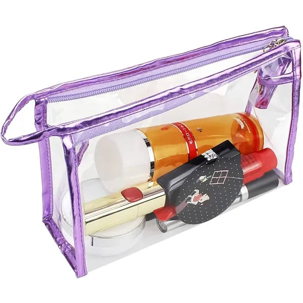 Waterproof PVC Transparent Cosmetic Pouch with Zipper