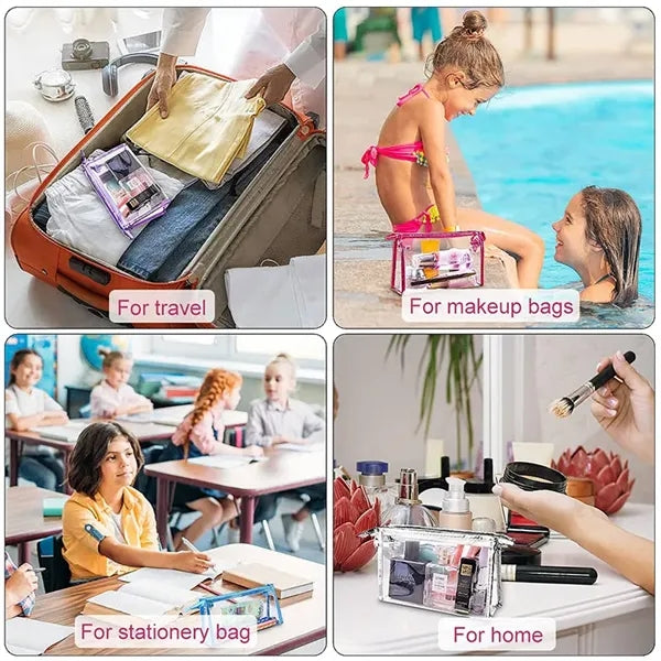 Waterproof PVC Transparent Cosmetic Pouch with Zipper