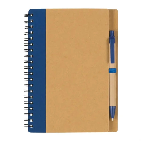 Printed Spiral Notebook and Pen