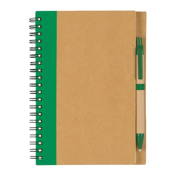 Printed Spiral Notebook and Pen