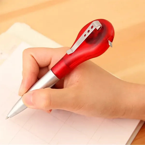 Plastic Ballpoint Pen with Retractable Tape Measure