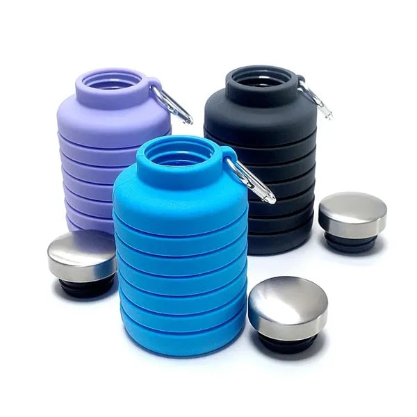18oz Silicone Outdoor Collapsible Water Bottle