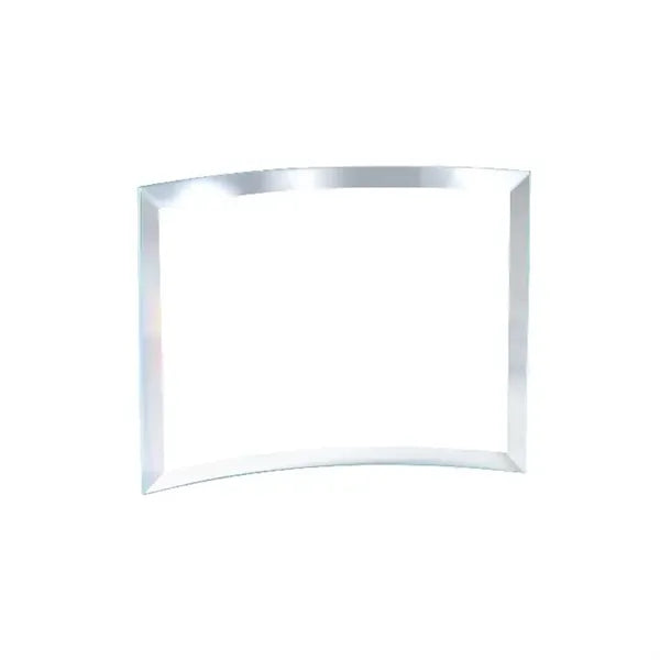 Curved Jade Glass Plaque