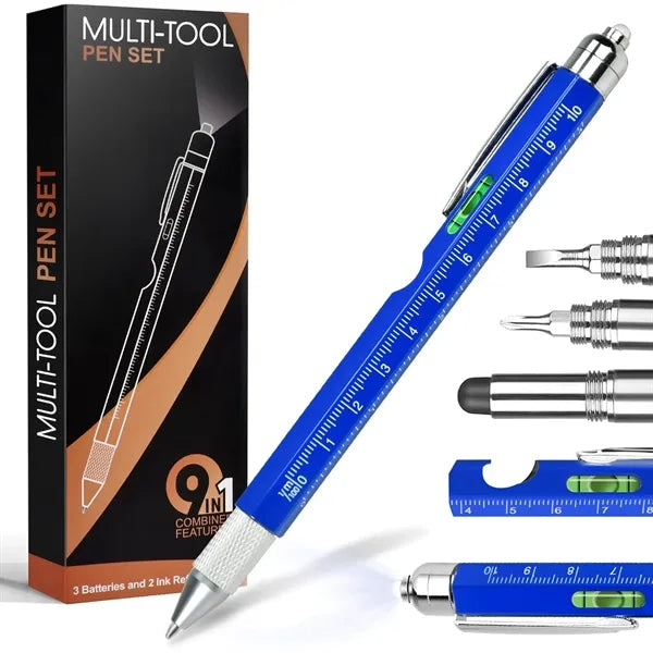 9 in 1 Metal Multi Tool Pen Set