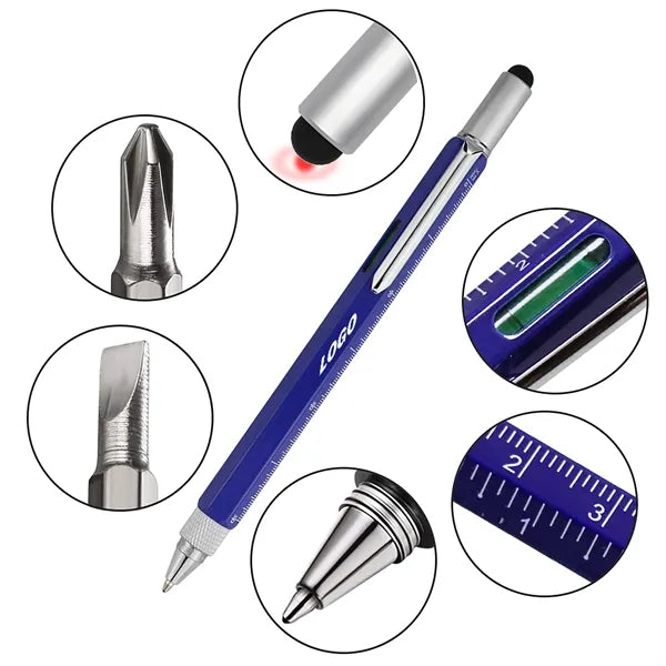 6 in 1 Aluminum Multi Tool Pen Set