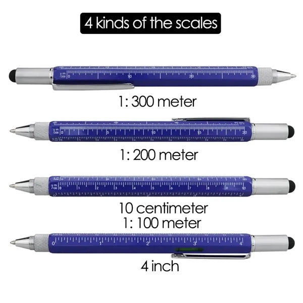 6 in 1 Aluminum Multi Tool Pen Set