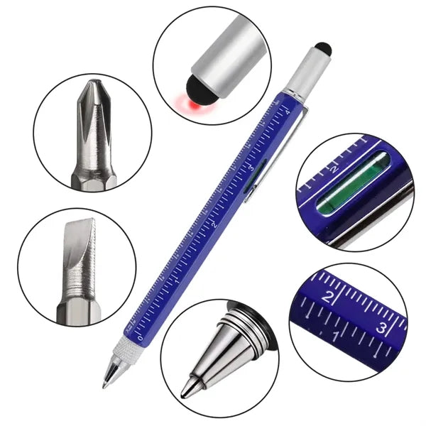6 in 1 Aluminum Multi Tool Pen Set