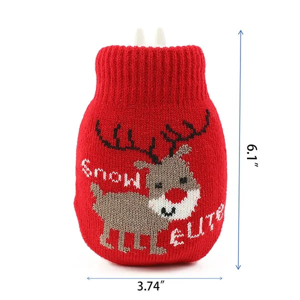 Team Logo Knitted Jacquard Hot Water Bag