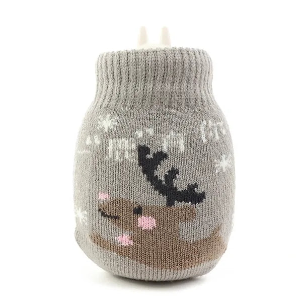 Team Logo Knitted Jacquard Hot Water Bag