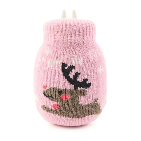 Team Logo Knitted Jacquard Hot Water Bag