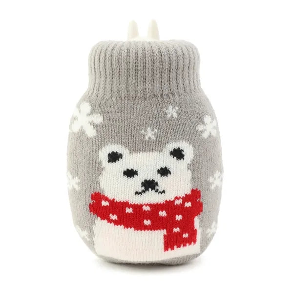 Team Logo Knitted Jacquard Hot Water Bag