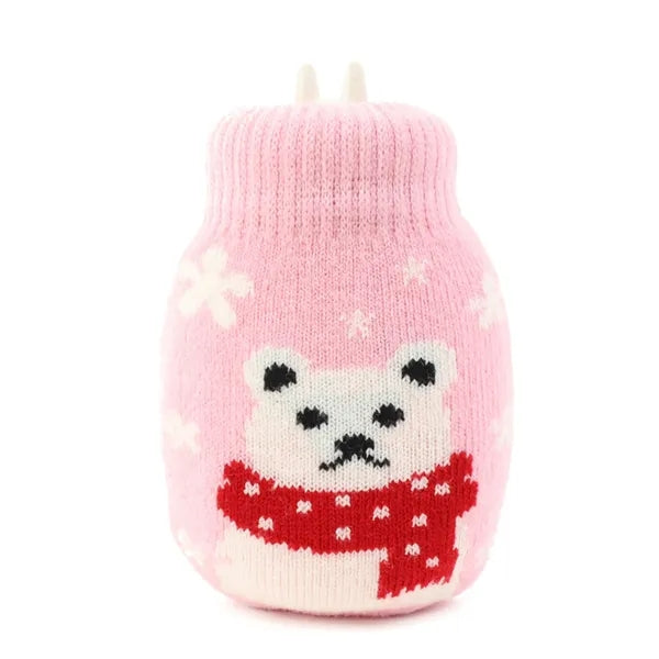 Team Logo Knitted Jacquard Hot Water Bag