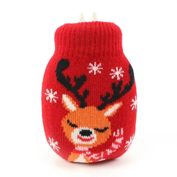 Team Logo Knitted Jacquard Hot Water Bag