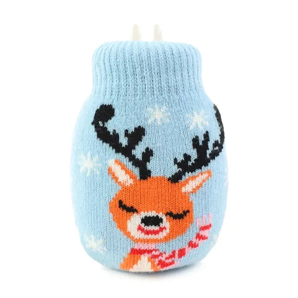 Team Logo Knitted Jacquard Hot Water Bag