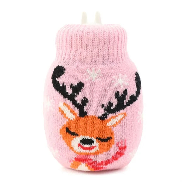 Team Logo Knitted Jacquard Hot Water Bag