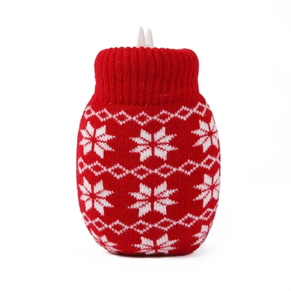 Team Logo Knitted Jacquard Hot Water Bag