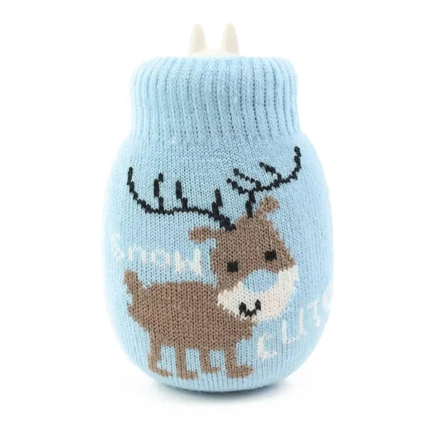 Team Logo Knitted Jacquard Hot Water Bag