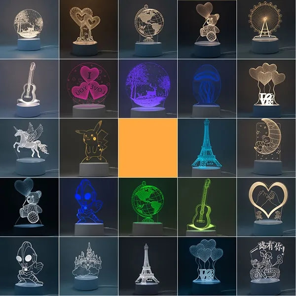 3D Illusion LED Night Light