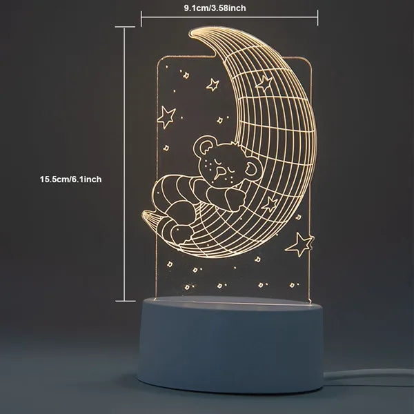 3D Illusion LED Night Light