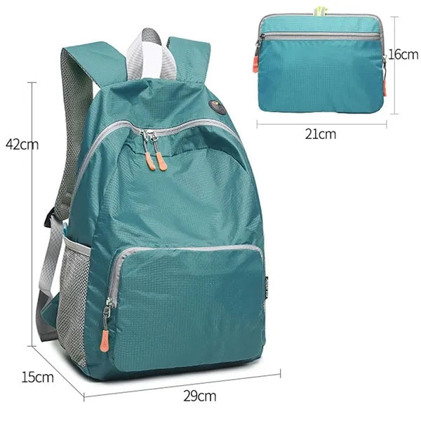 Waterproof and lightweight foldable hiking backpack