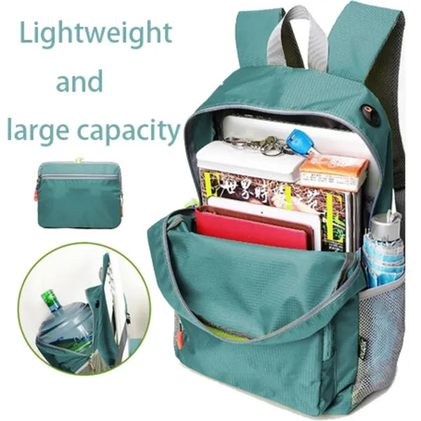 Waterproof and lightweight foldable hiking backpack