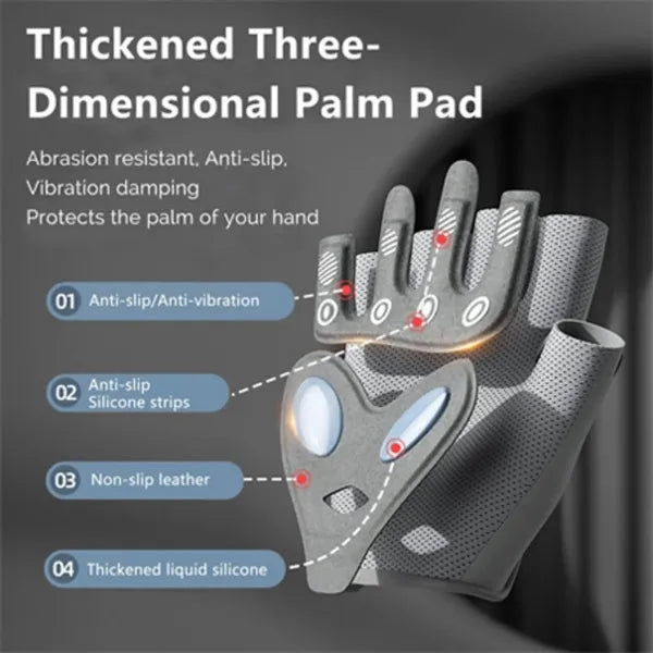 Fitness weightlifting breathable non-slip training gloves
