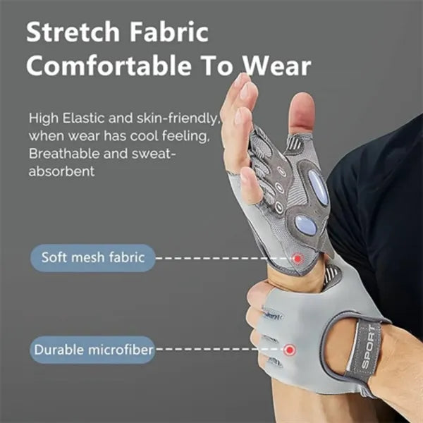 Fitness weightlifting breathable non-slip training gloves