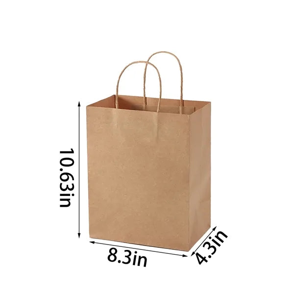 Recycled Brown Paper Bags Promotion Tote Business Gift