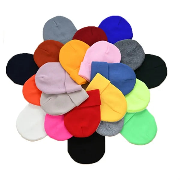 Embroidery Knitted Beanie Hat