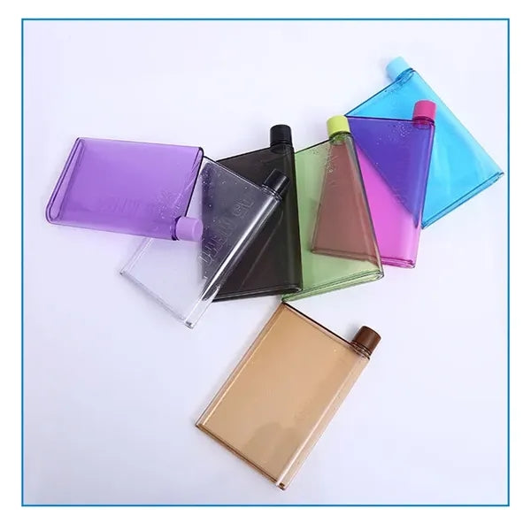 A6 Memo Notebook-Shape Plastic Water Bottle/Mug