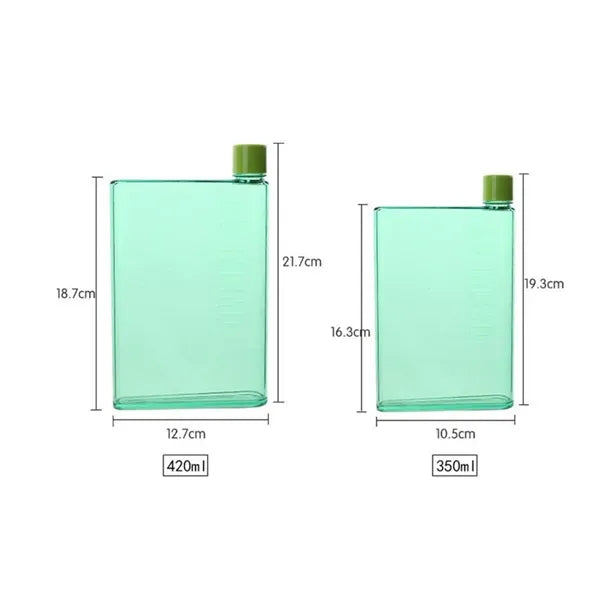A6 Memo Notebook-Shape Plastic Water Bottle/Mug