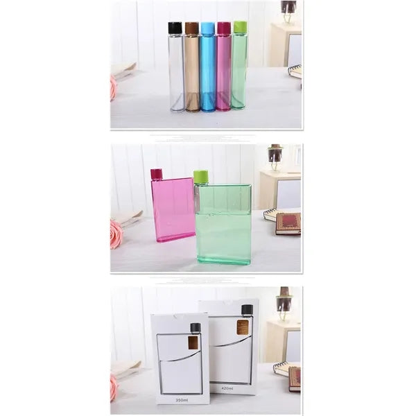 A6 Memo Notebook-Shape Plastic Water Bottle/Mug