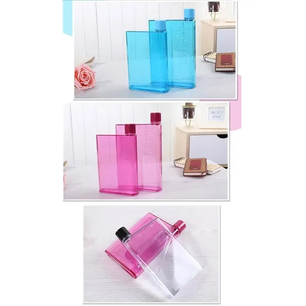 A6 Memo Notebook-Shape Plastic Water Bottle/Mug