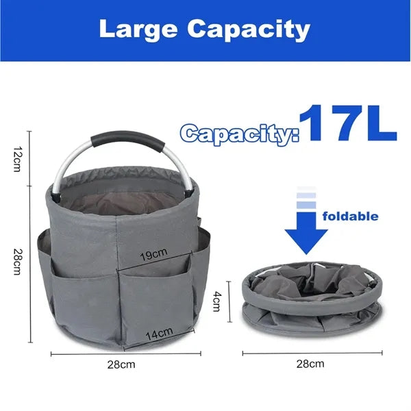 Foldable Bucket Tool Bag W/ Handle