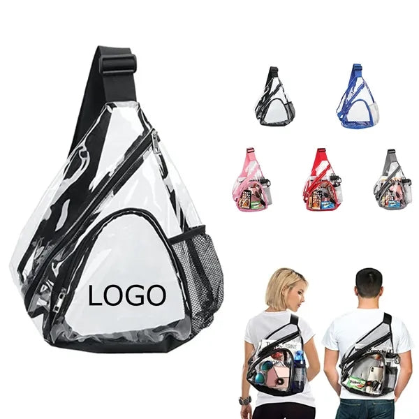 Clear PVC Crossbody Bag
