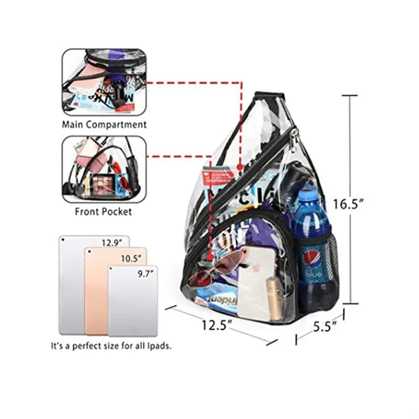 Clear PVC Crossbody Bag